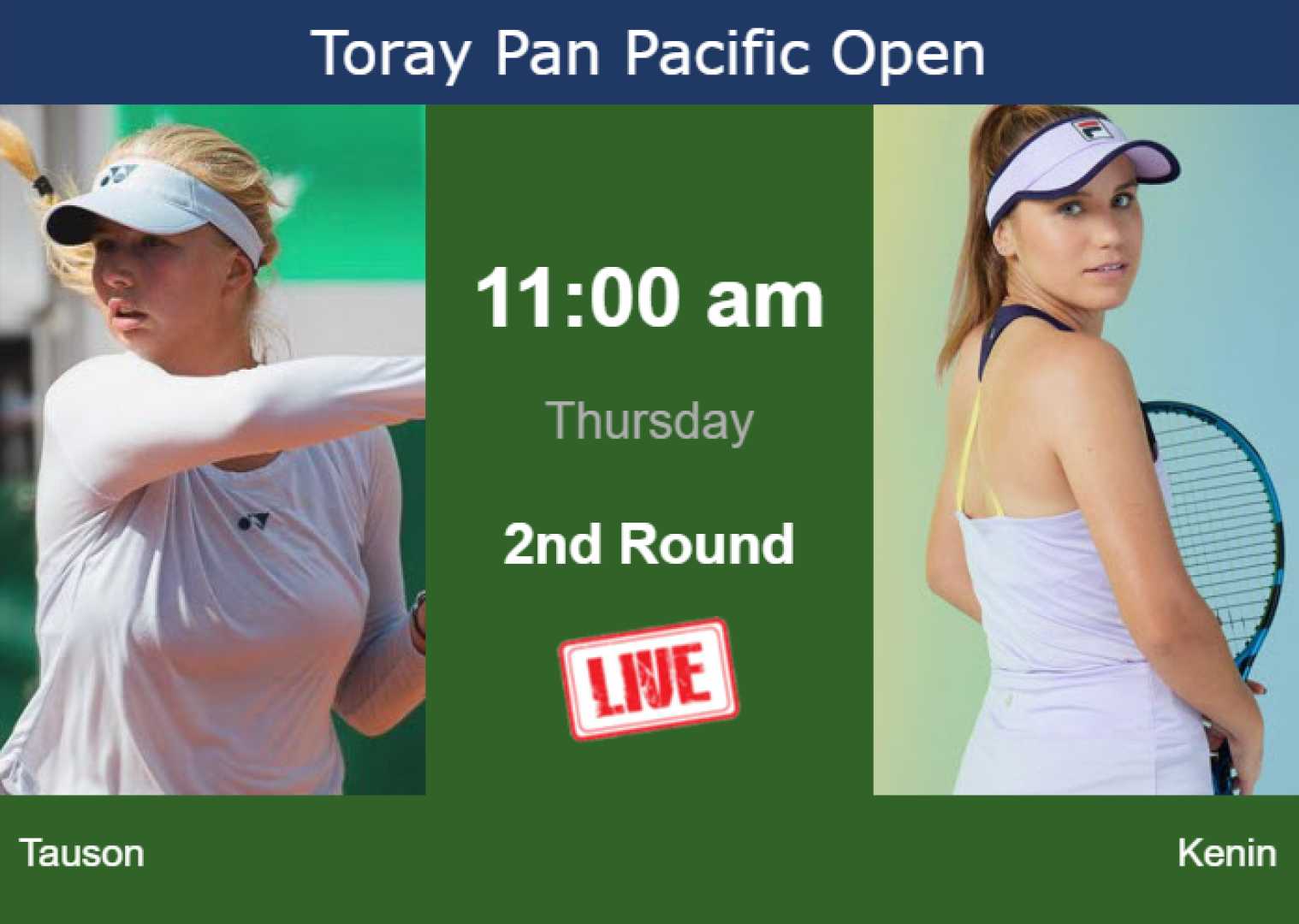 Sofia Kenin Clara Tauson Toray Pan Pacific Open