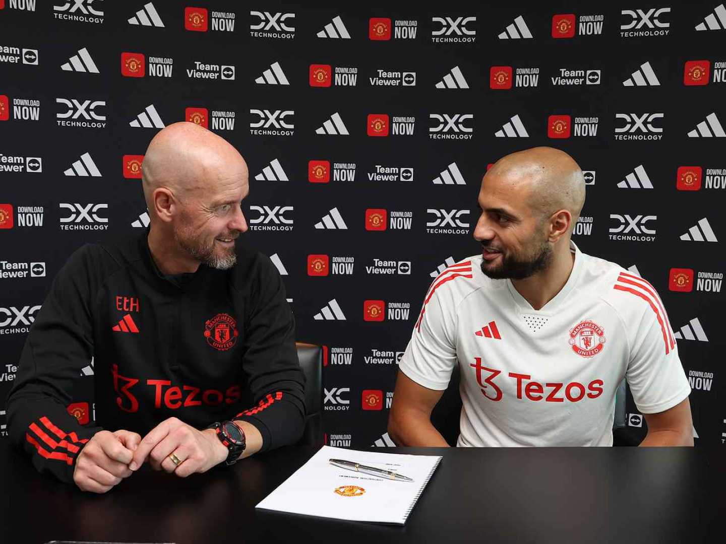 Sofyan Amrabat And Erik Ten Hag