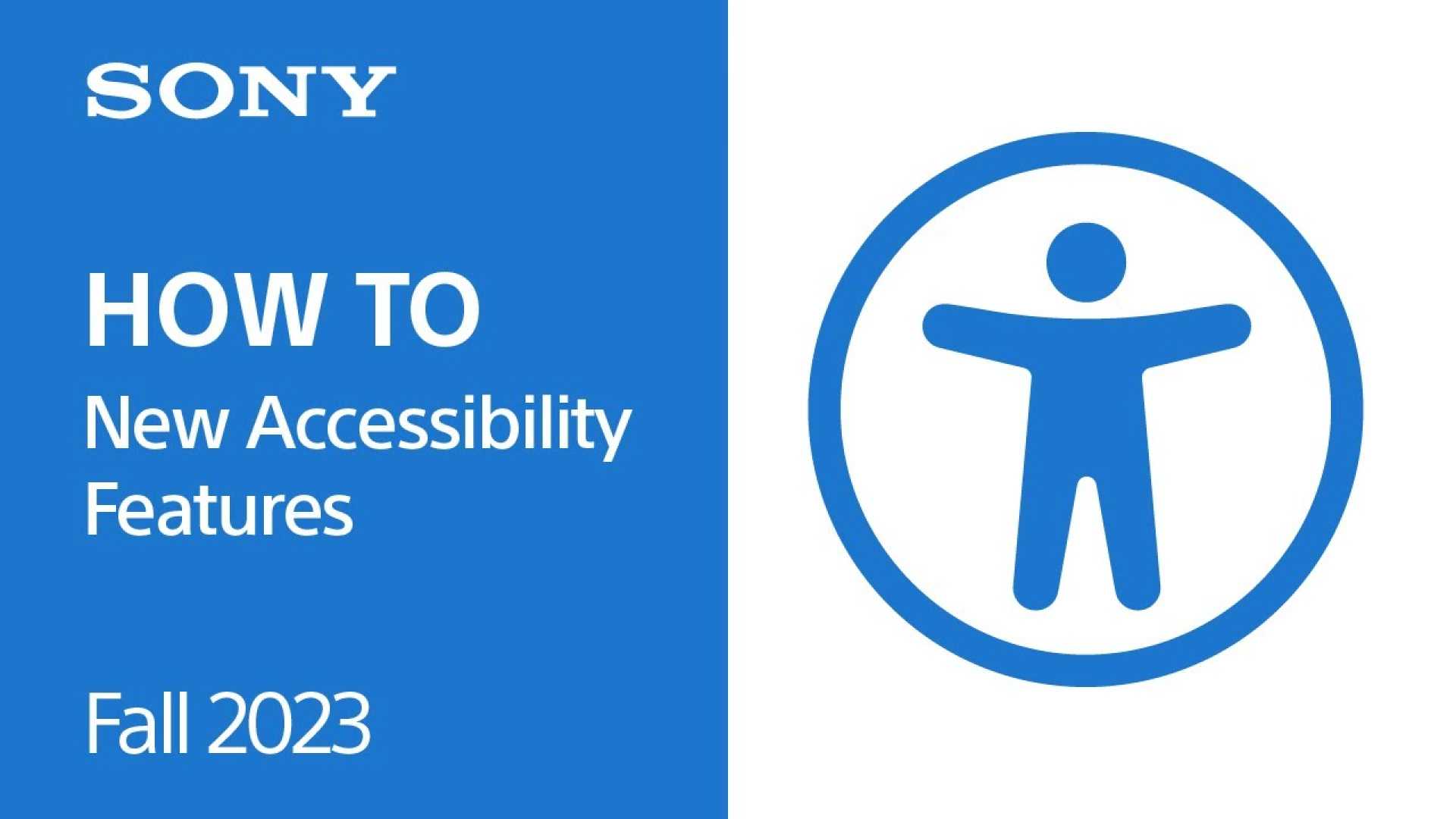 Sony Bravia Tv Accessibility Features