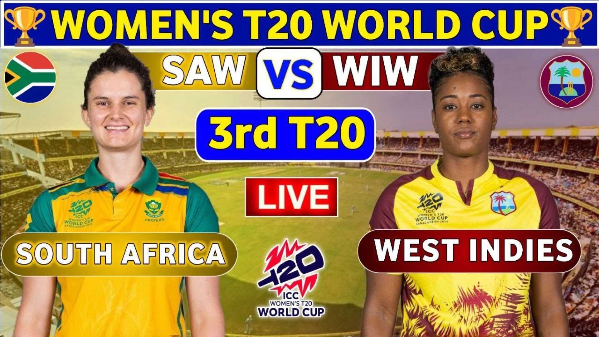 South Africa Women Vs West Indies Women T20 2024