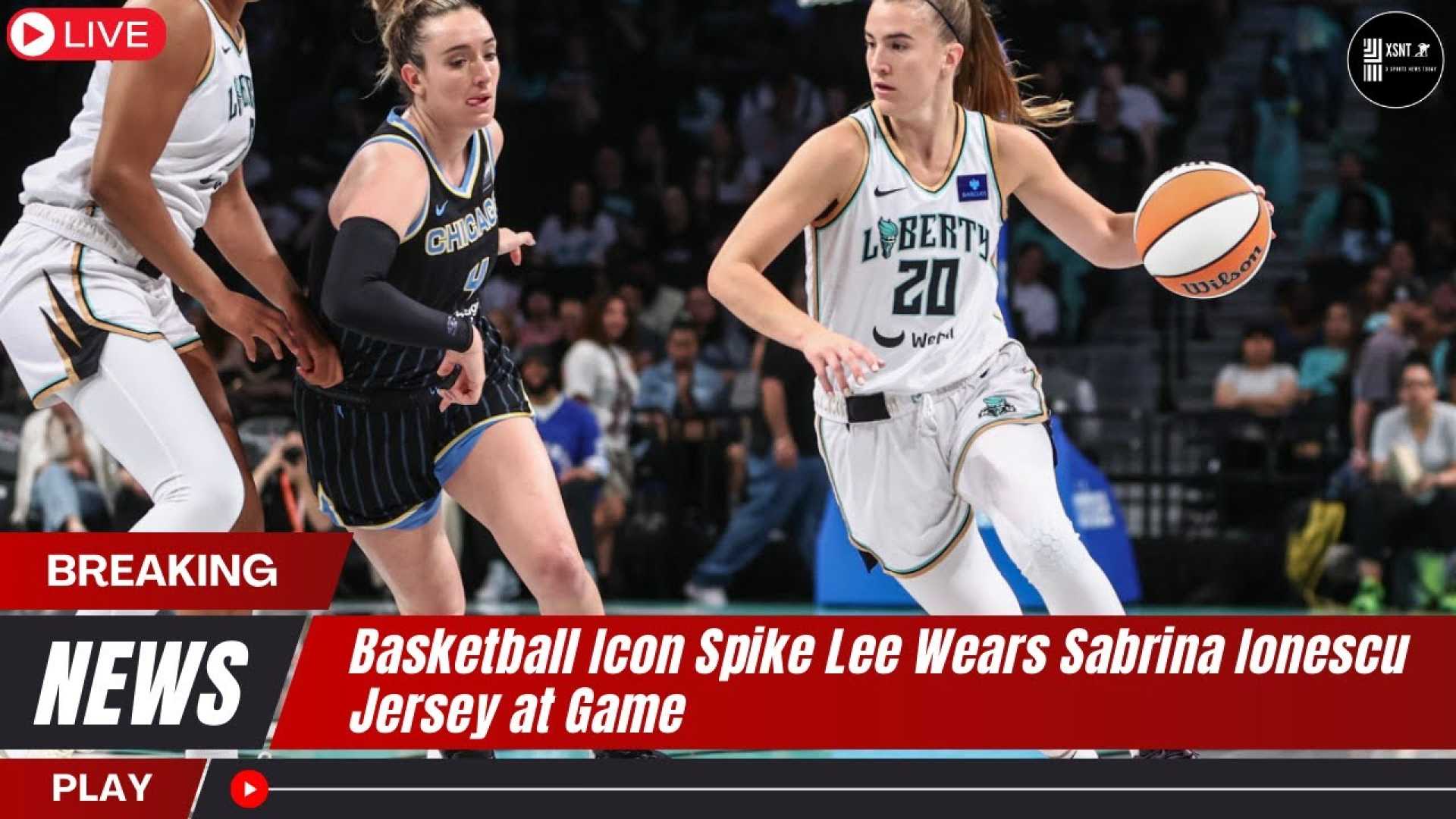 Spike Lee Sabrina Signing Shoes And Jersey