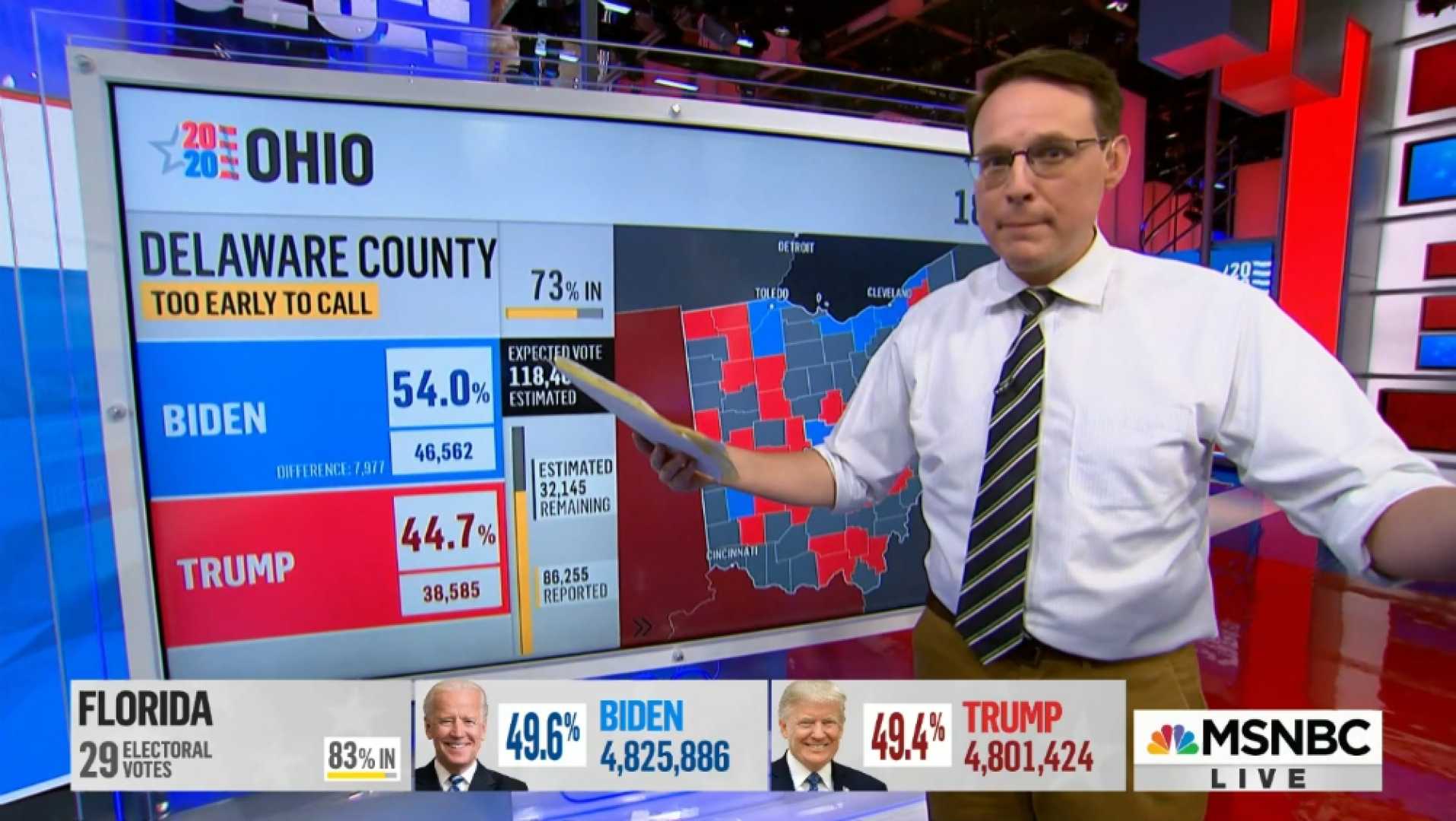 Steve Kornacki At The Big Board On Election Night