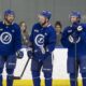 Tampa Bay Lightning Players Practicing Before Carolina Hurricanes Game