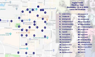 Taylor Swift Eras Tour Indianapolis Road Closures