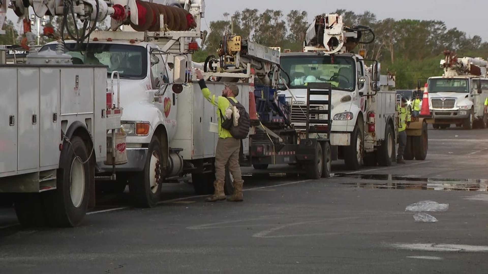 Teco Power Crews Restoring Power In Hillsborough County