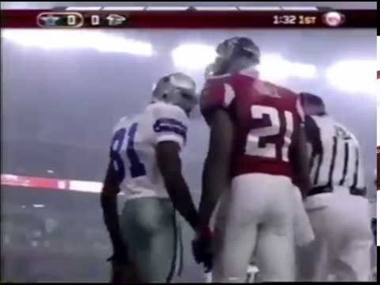 Terrell Owens And Deangelo Hall Nfl Game Incident