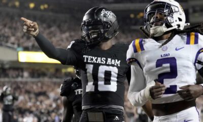 Texas A&m Aggies Football Team Celebrating Win Over Lsu