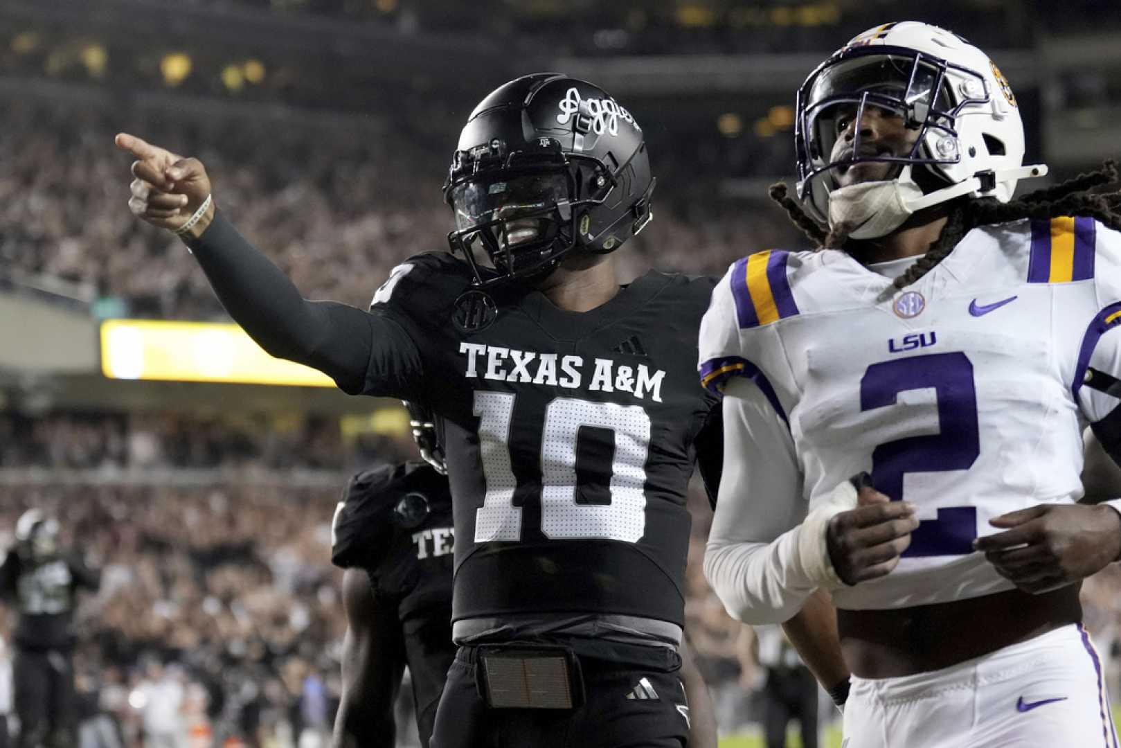 Texas A&m Aggies Football Team Celebrating Win Over Lsu