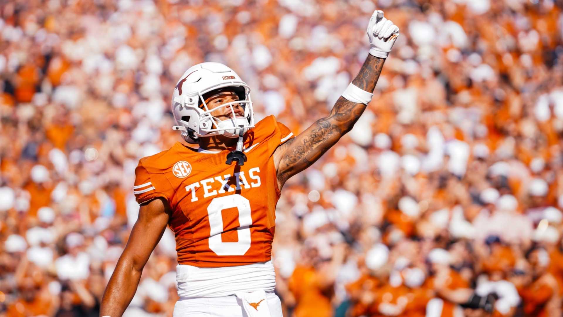 Texas Longhorns Football Players Celebration