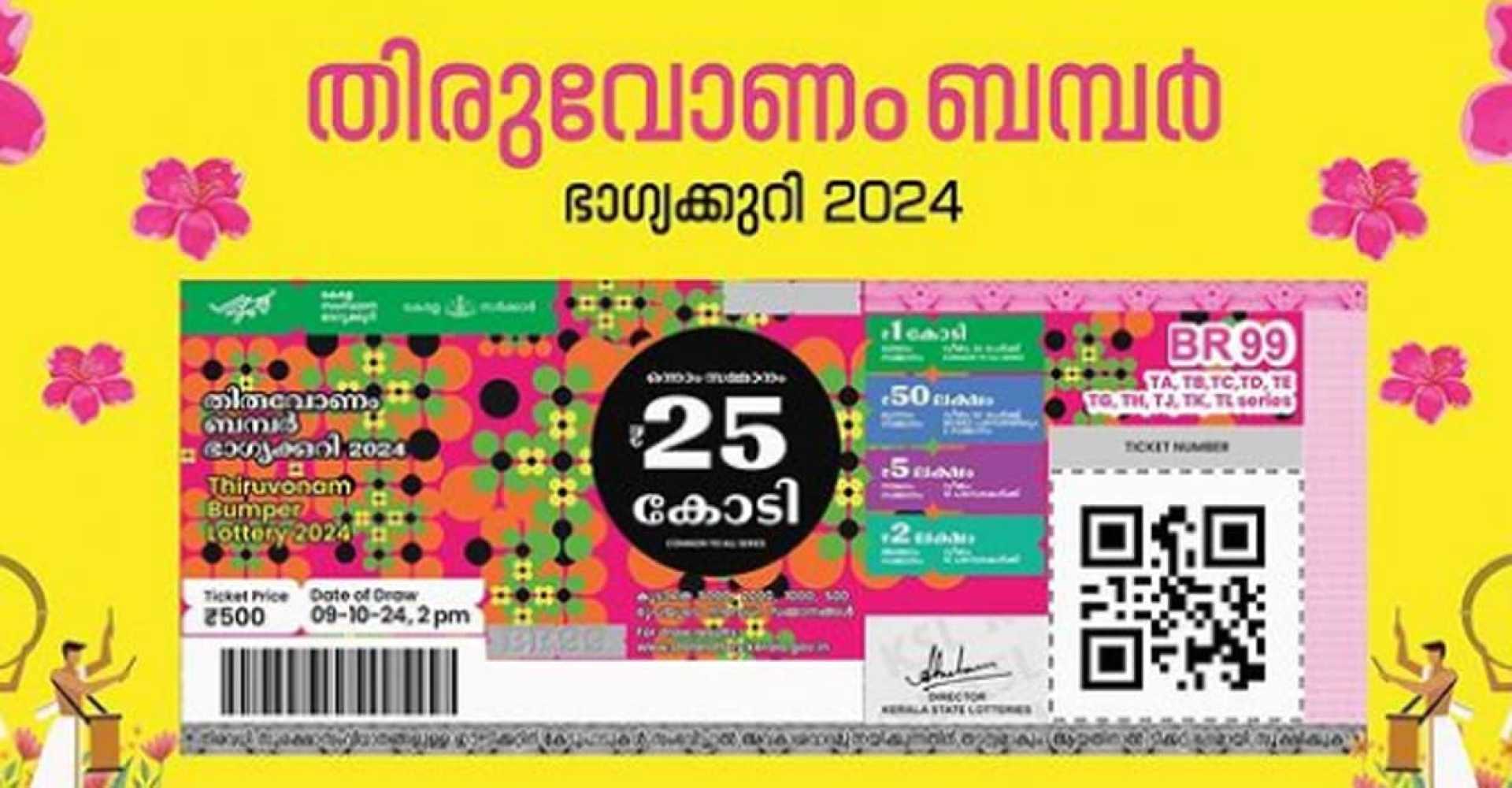 Thiruvonam Bumper Lottery Kerala 2024