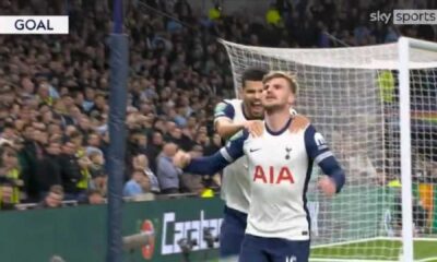 Timo Werner Scoring Goal Against Manchester City