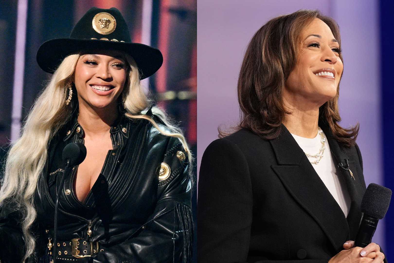 Tina Knowles And Beyoncé At Kamala Harris Rally Houston