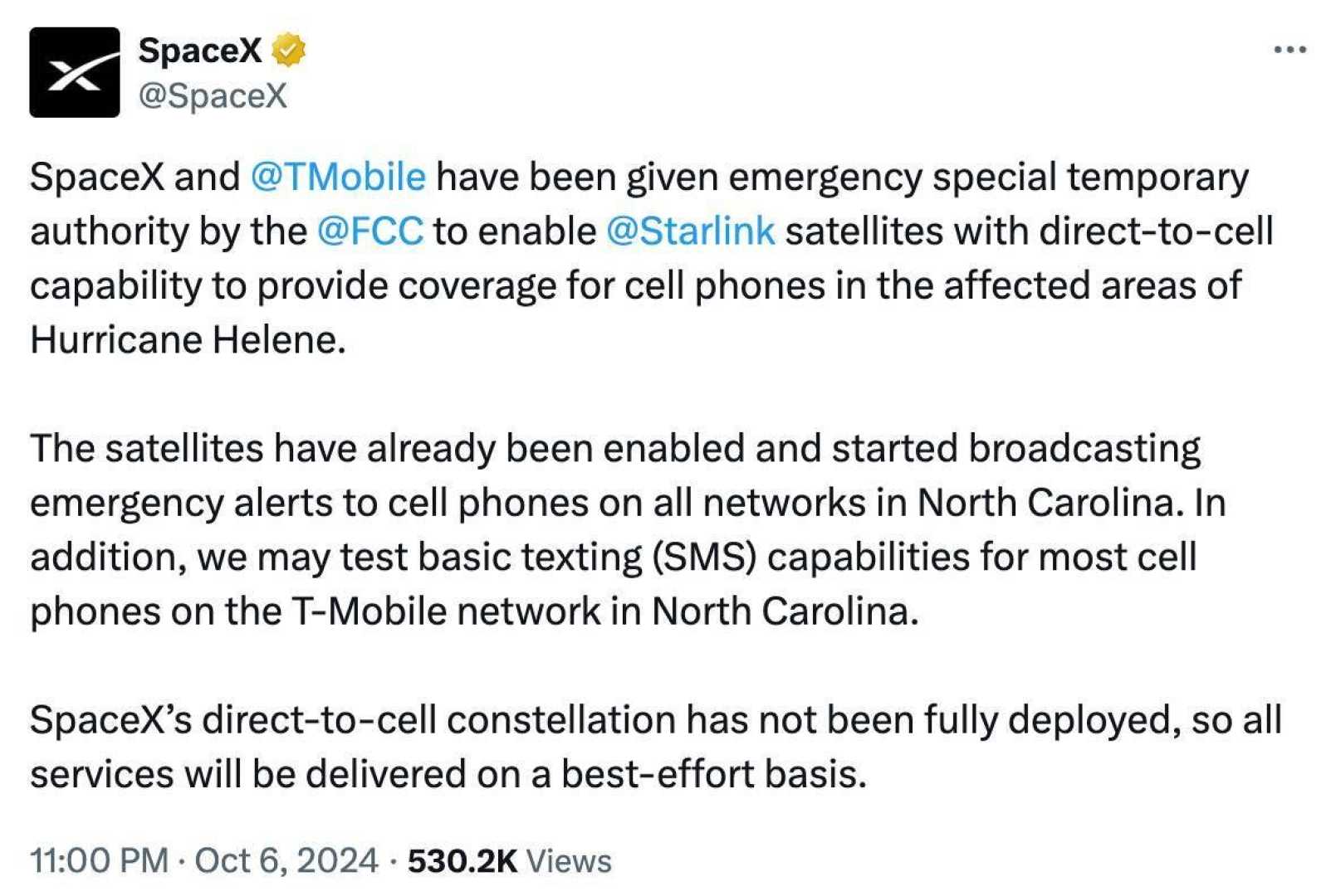 T Mobile Spacex Satellite Sms Service