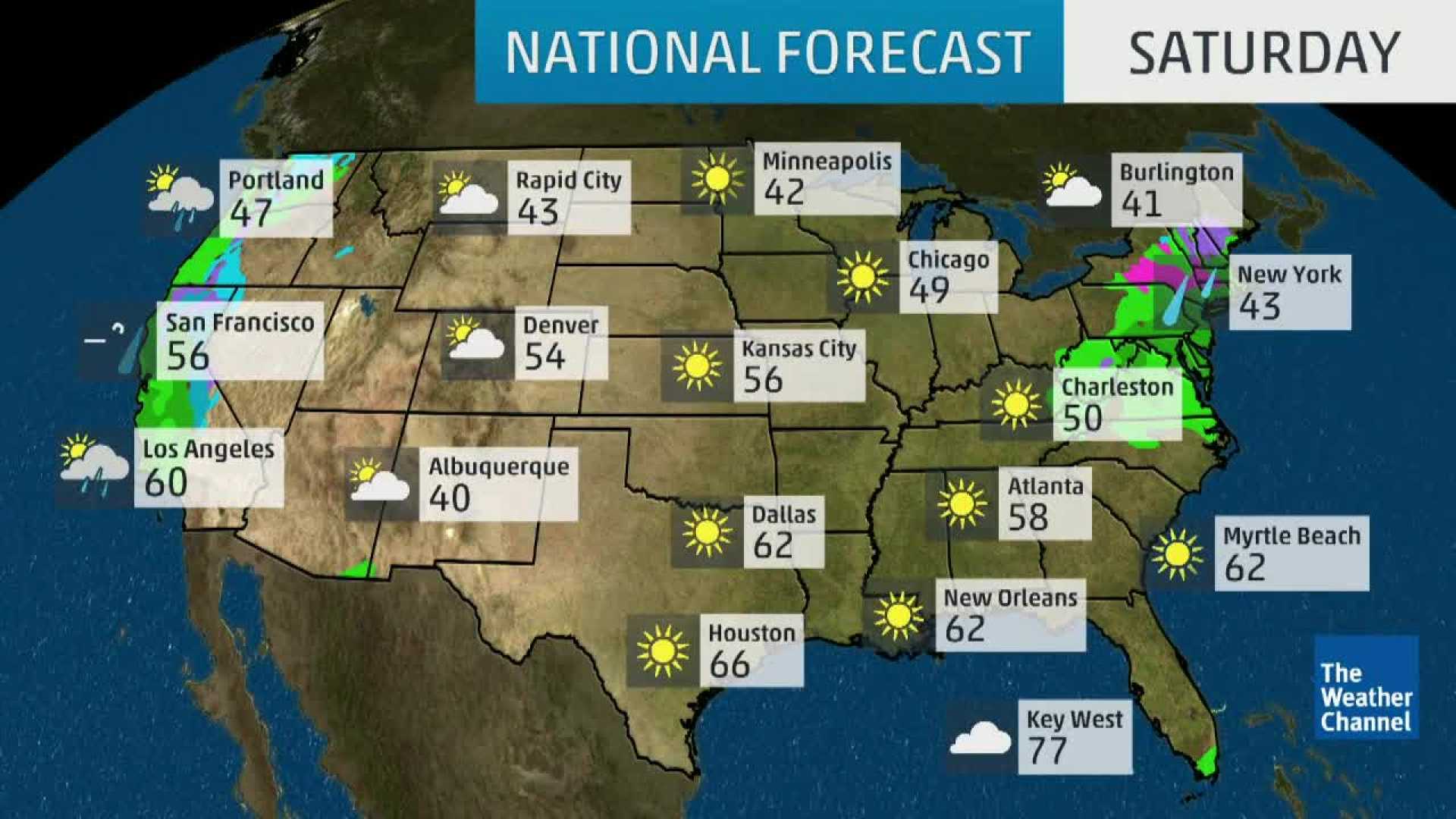 Today's Weather Forecast Usa