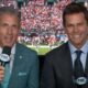 Tom Brady And Kevin Burkhardt In Nfl Broadcast Booth