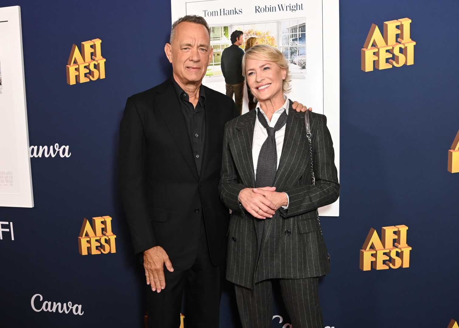 Tom Hanks And Robin Wright 'here' Movie Premiere