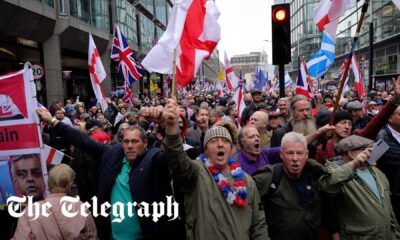 Tommy Robinson Supporters Protest In London