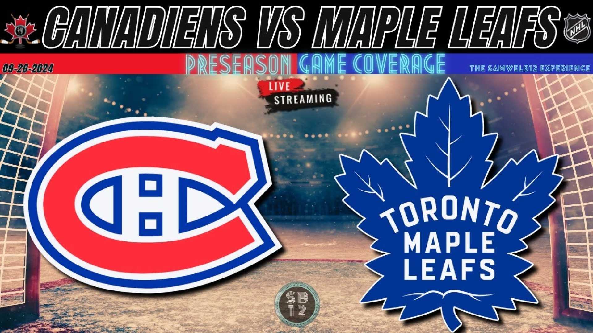 Toronto Maple Leafs Vs Montreal Canadiens 2024