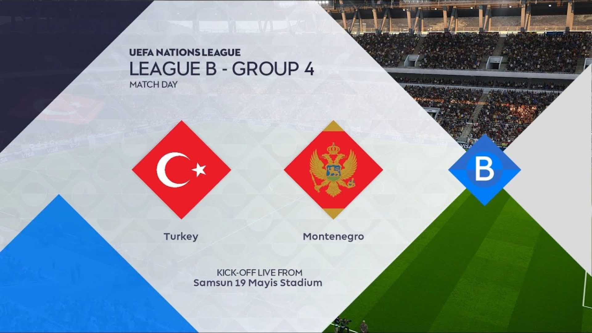 Turkey Vs Montenegro Uefa Nations League Match