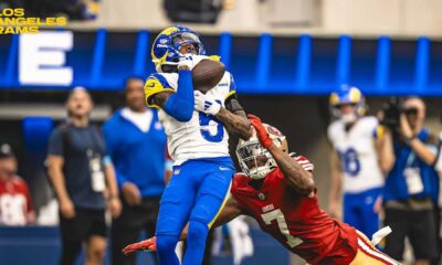 Tutu Atwell In Action For The Los Angeles Rams