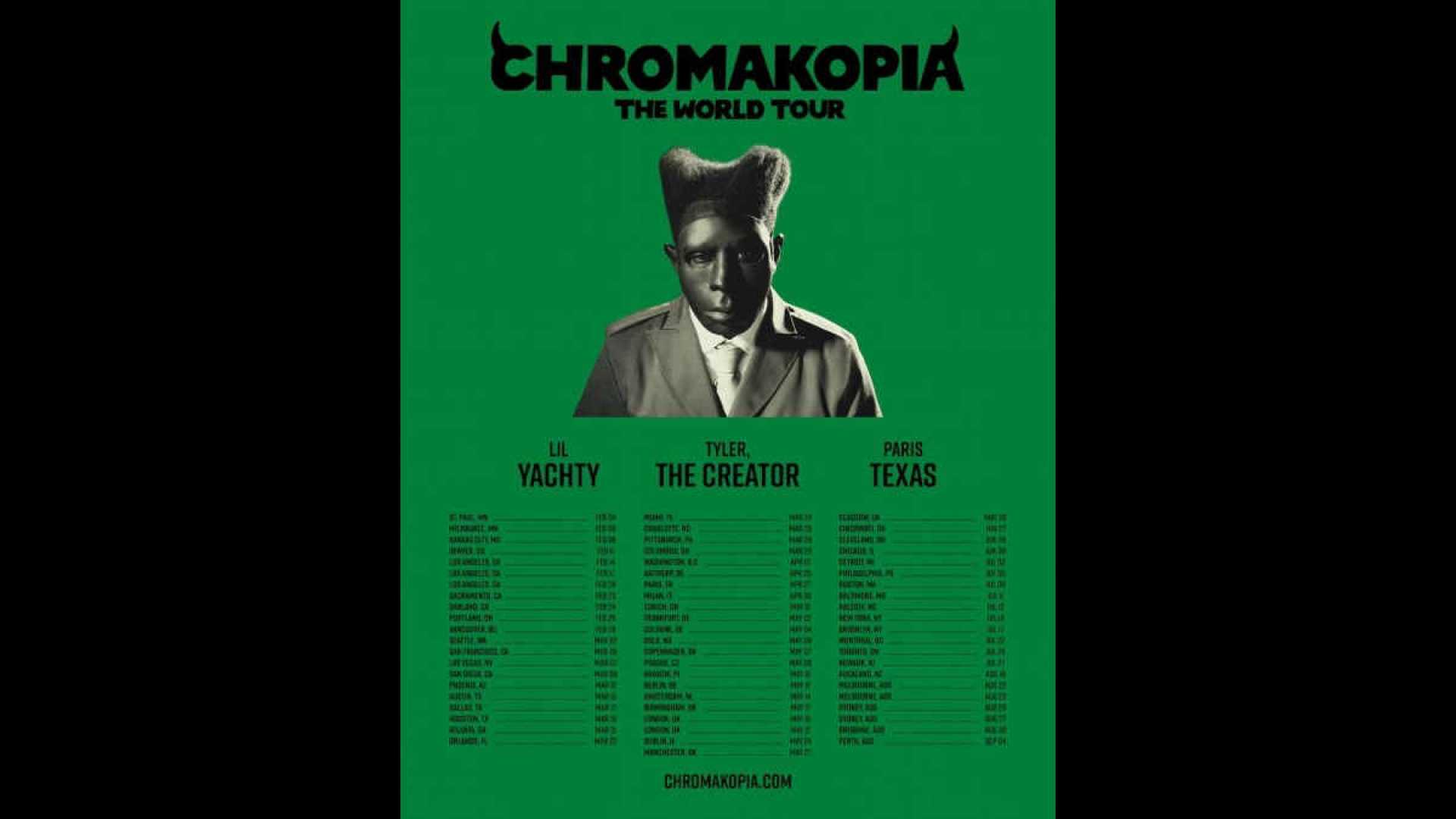 Tyler The Creator Chromakopia World Tour Dates