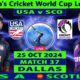 United States Vs Scotland Cricket Match Icc World Cup League 2