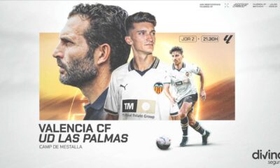 Valencia Cf Vs Ud Las Palmas Laliga Match Mestalla Stadium