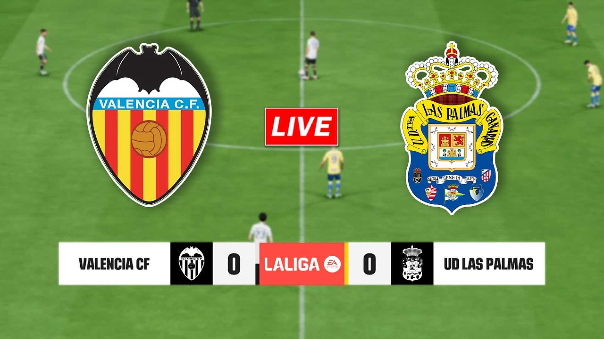 Valencia Vs Las Palmas Laliga Match