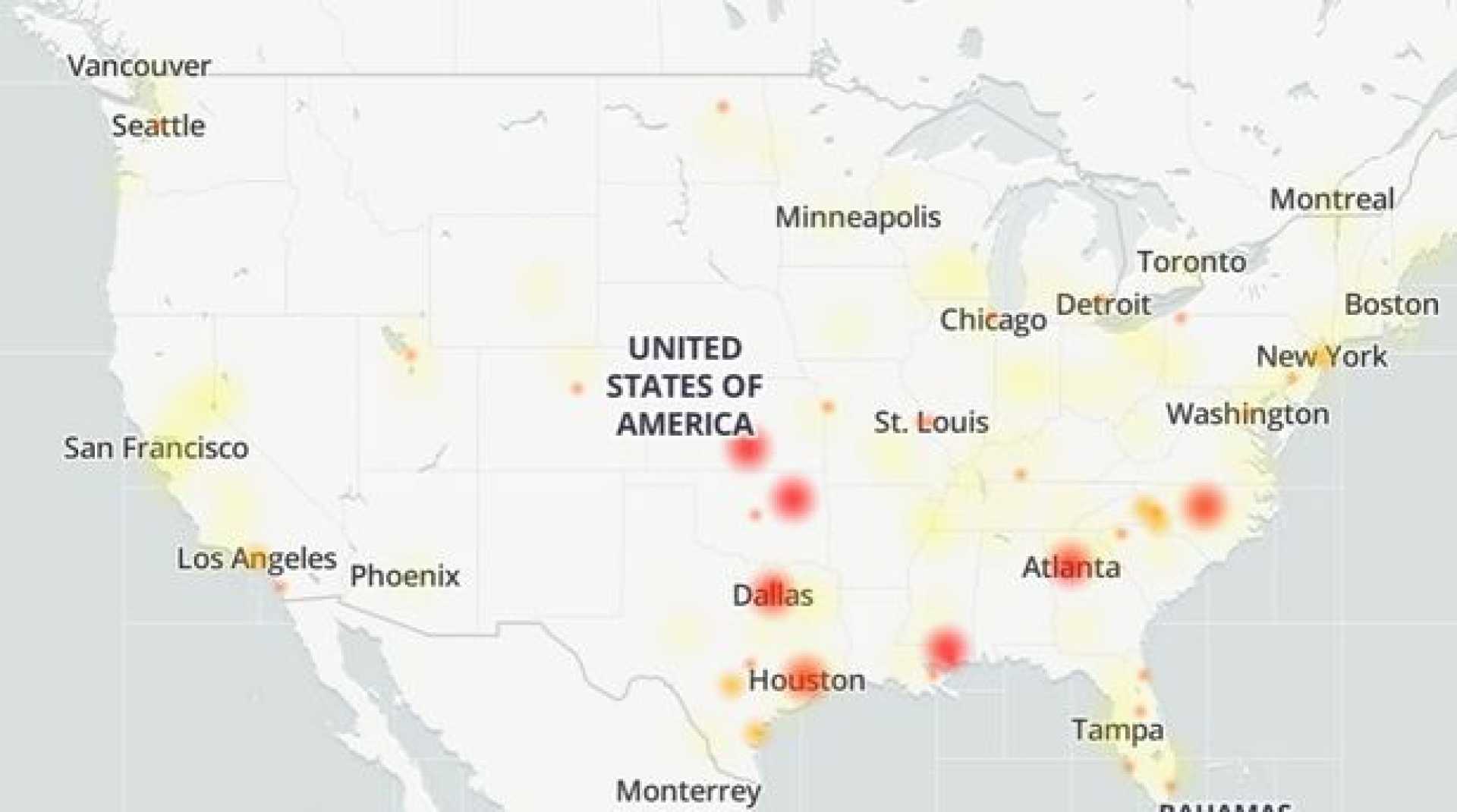 Verizon And At&t Outages Map