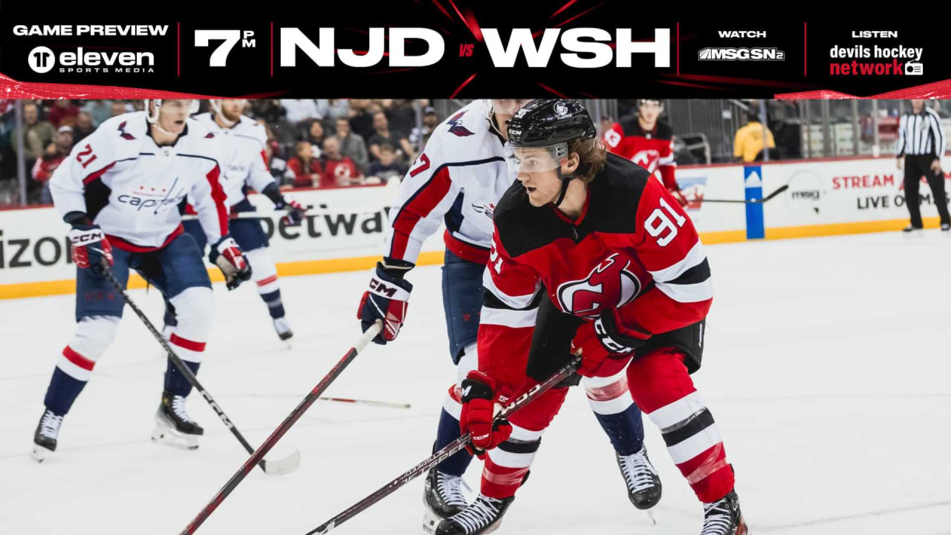 Washington Capitals Vs New Jersey Devils Hockey