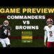 Washington Commanders Vs Cleveland Browns 2024