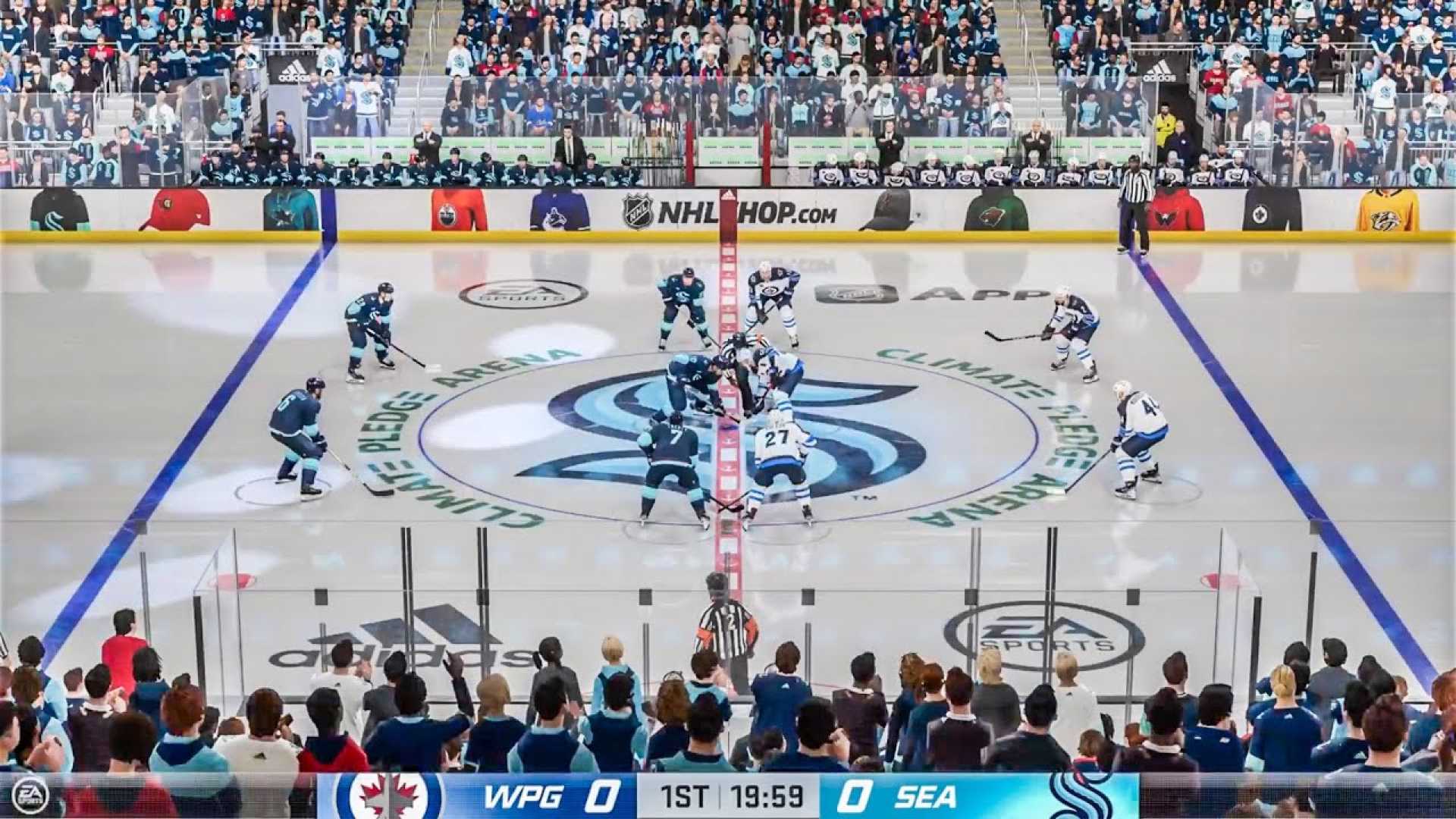 Winnipeg Jets Vs Seattle Kraken Hockey Game