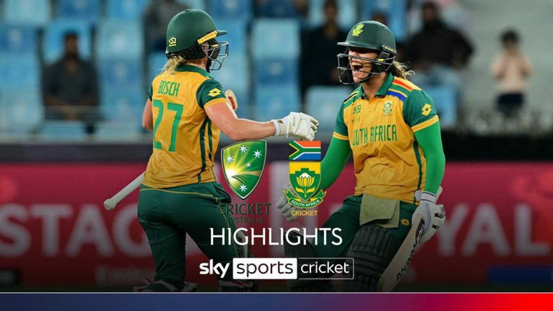 Women's T20 World Cup 2024 South Africa Vs Australia