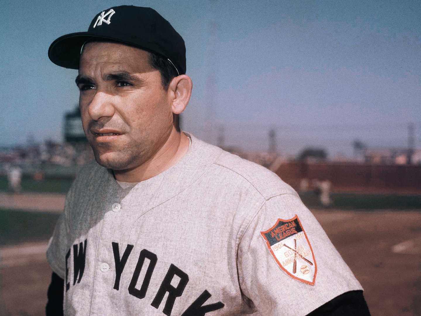 Yogi Berra In Yankees Uniform