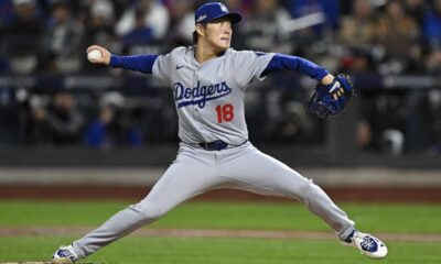 Yoshinobu Yamamoto Pitching In World Series Game 2