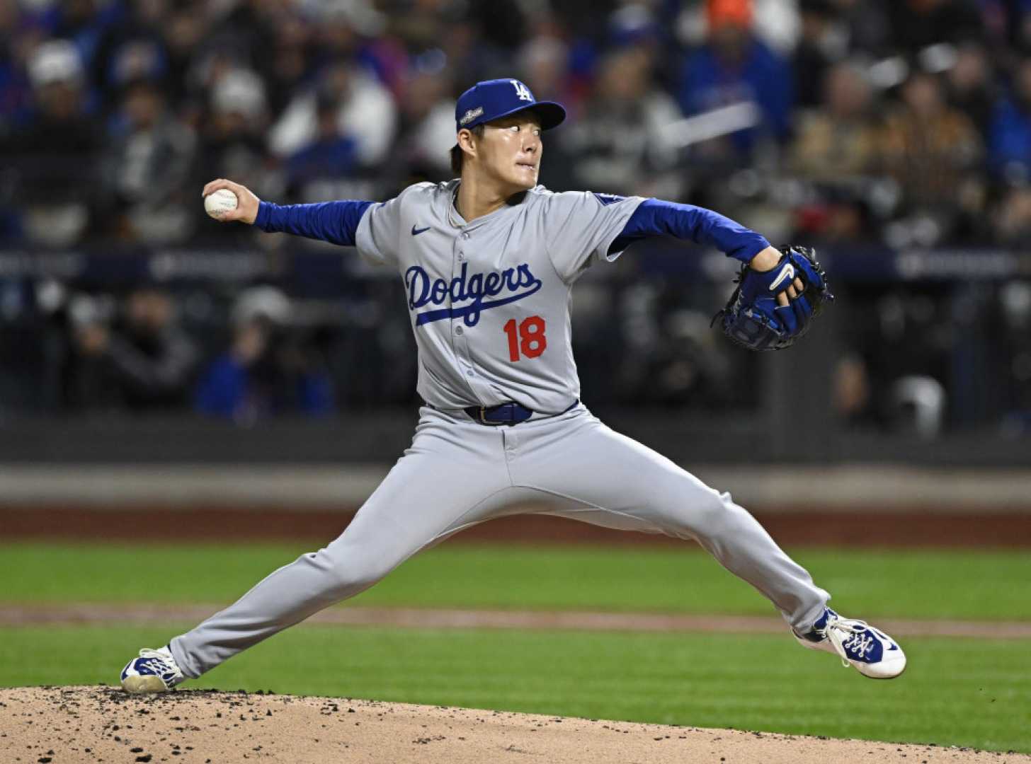 Yoshinobu Yamamoto Pitching In World Series Game 2