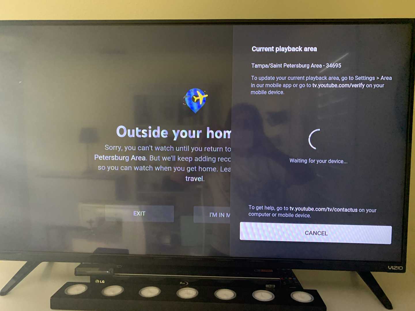 Youtube Tv Viewing Region Issues