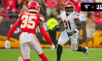 Zack Moss And Chase Brown In Bengals Uniforms