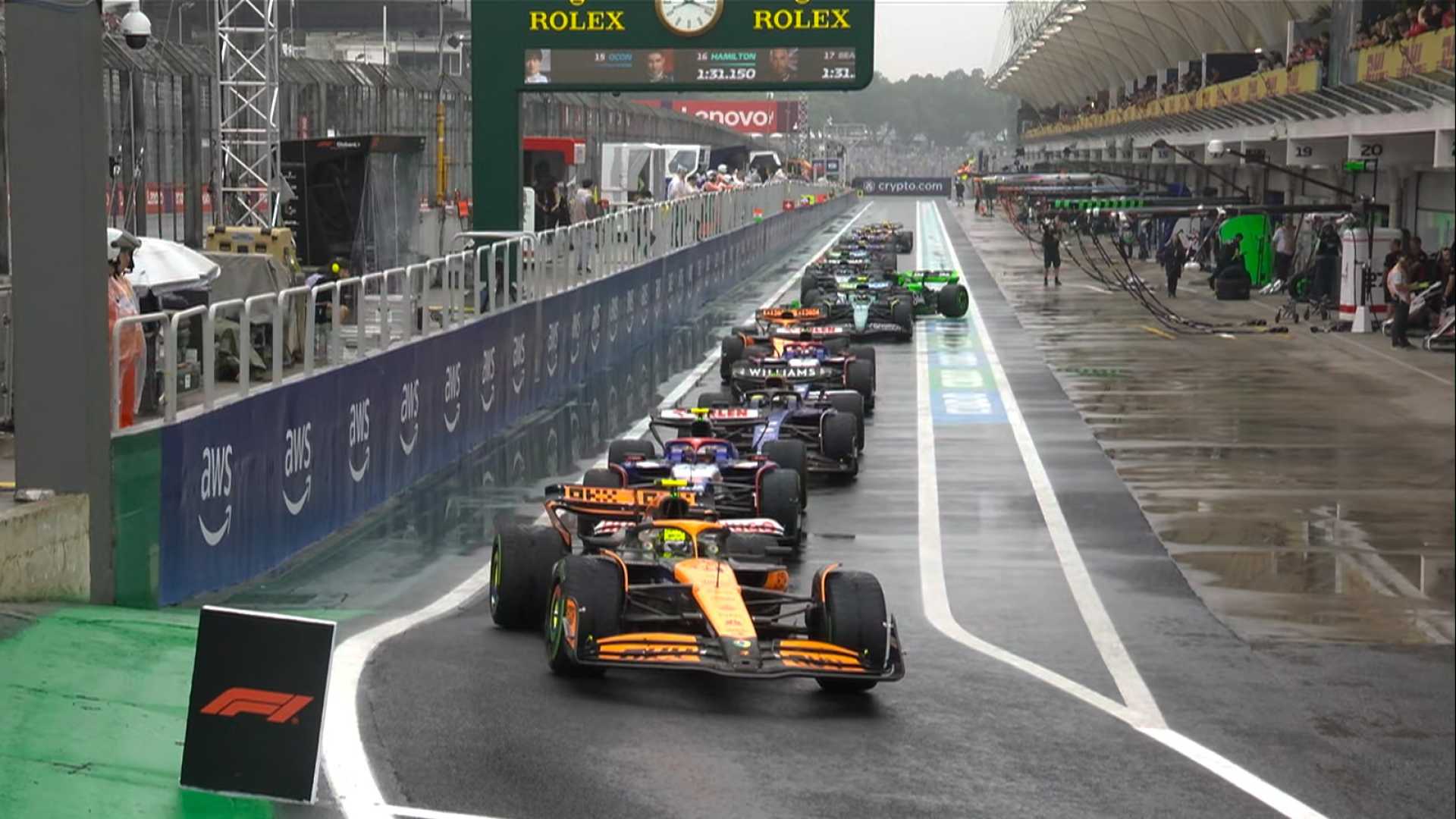 2024 Brazilian Grand Prix Starting Grid