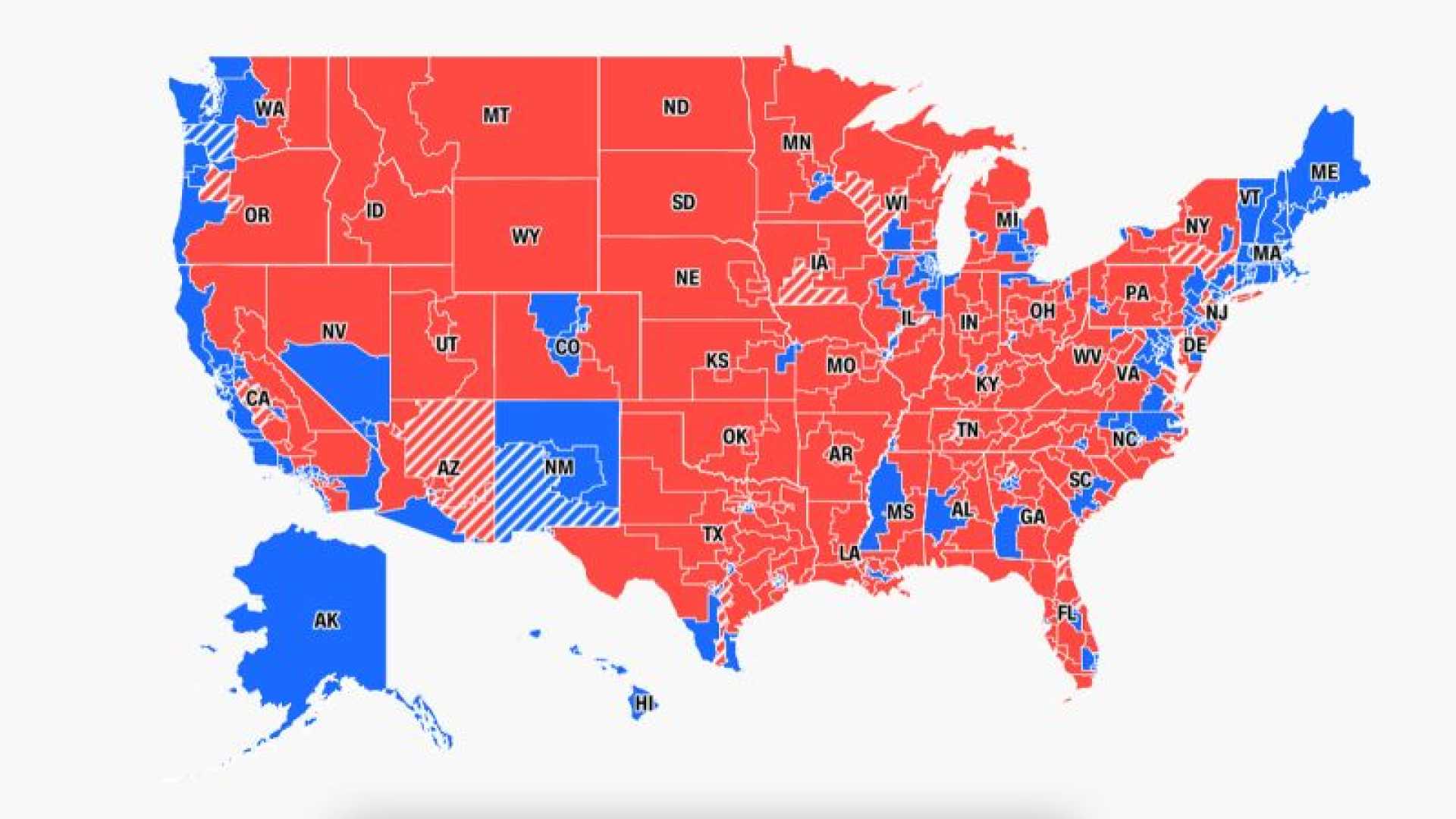 2024 House Of Representatives Election Results Map