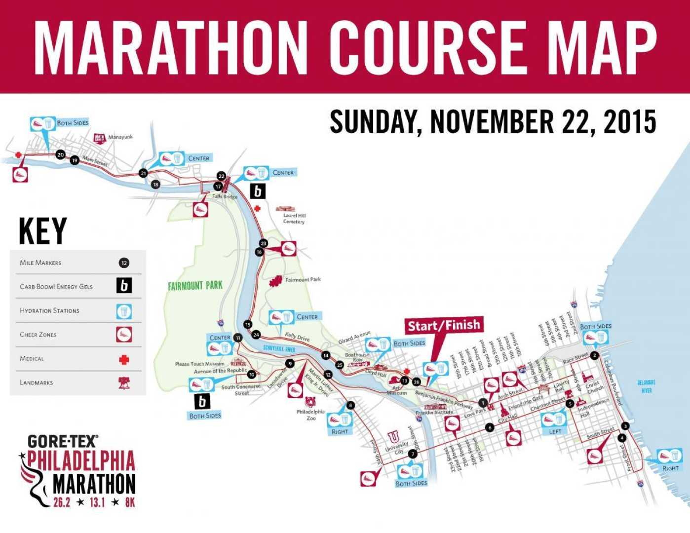 2024 Philadelphia Marathon Course Map