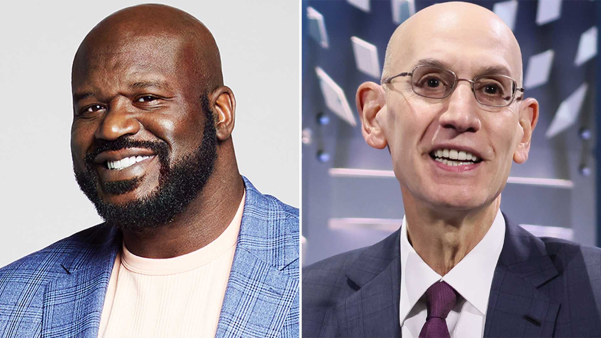 Adam Silver And Shaquille O’neal Nba