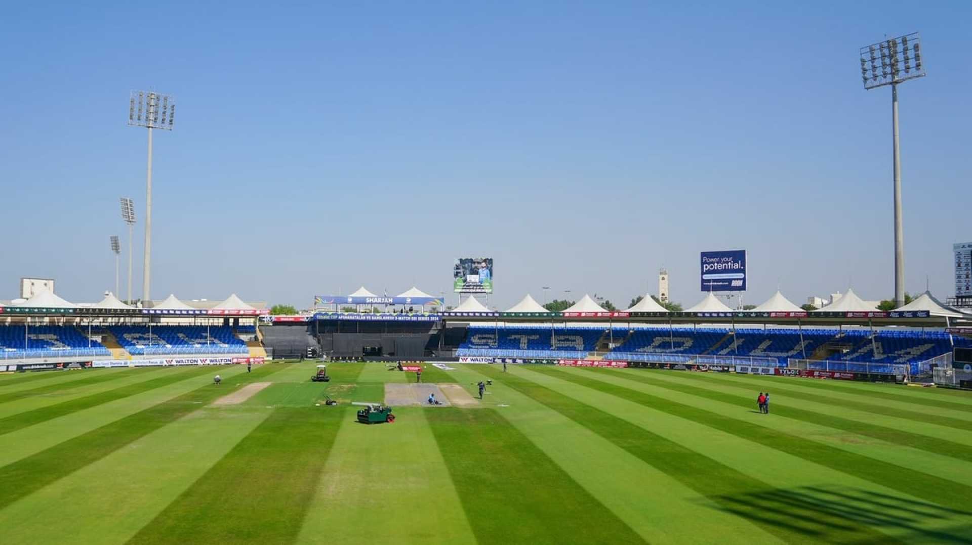 Afghanistan Vs Bangladesh Cricket Match Sharjah Cricket Stadium