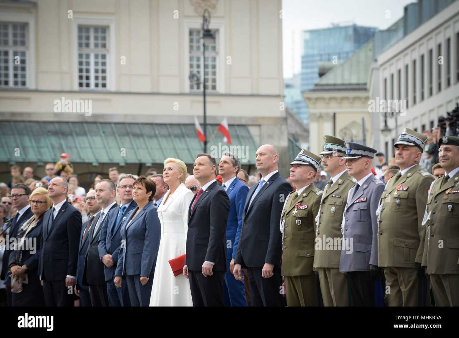 Agata Kornhauser Duda And Andrzej Duda At Polish Independence Day Celebrations