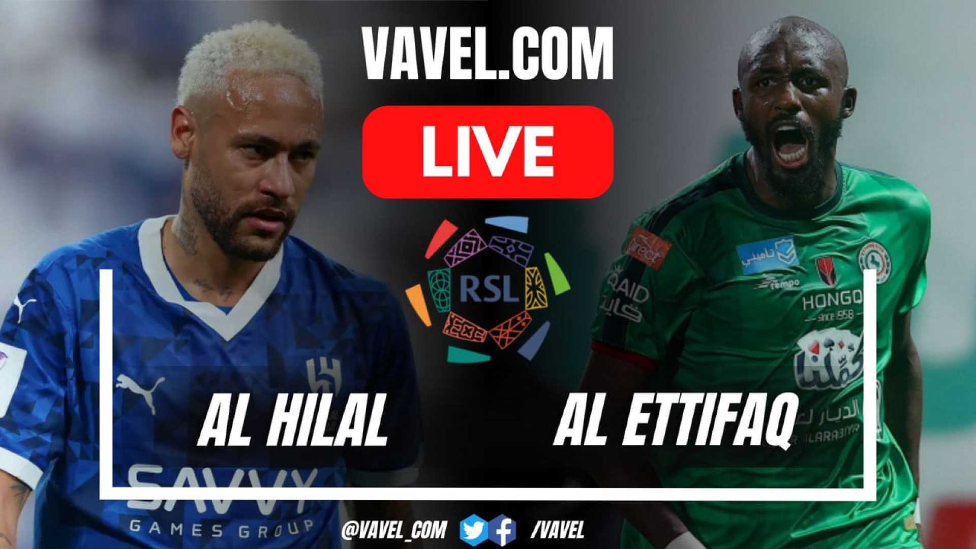 Al Hilal Vs Al Ettifaq Saudi Pro League Match