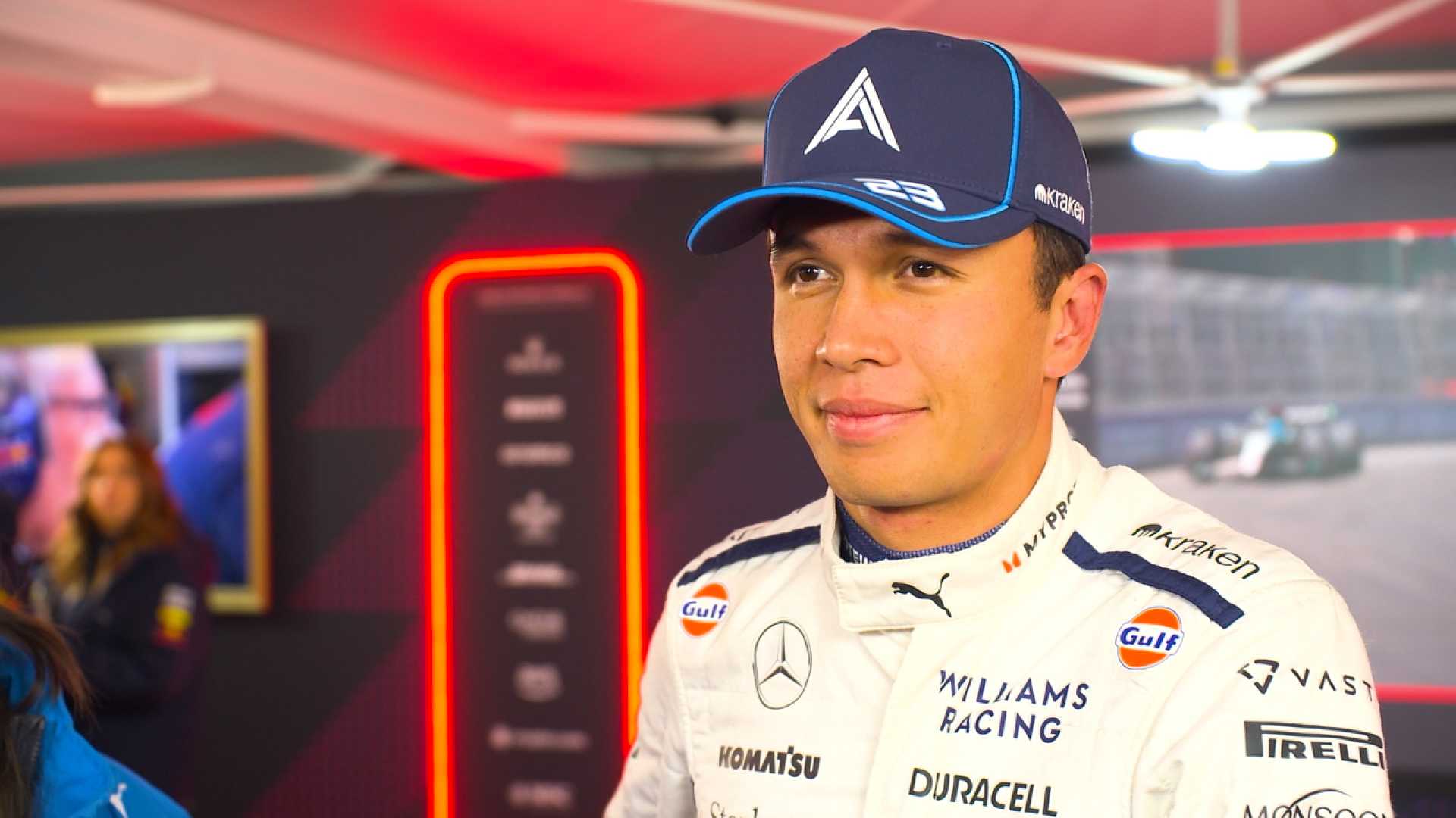 Alex Albon Las Vegas Grand Prix Q1 Exit