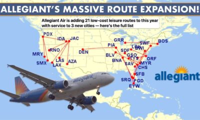 Allegiant Airlines New Routes Expansion