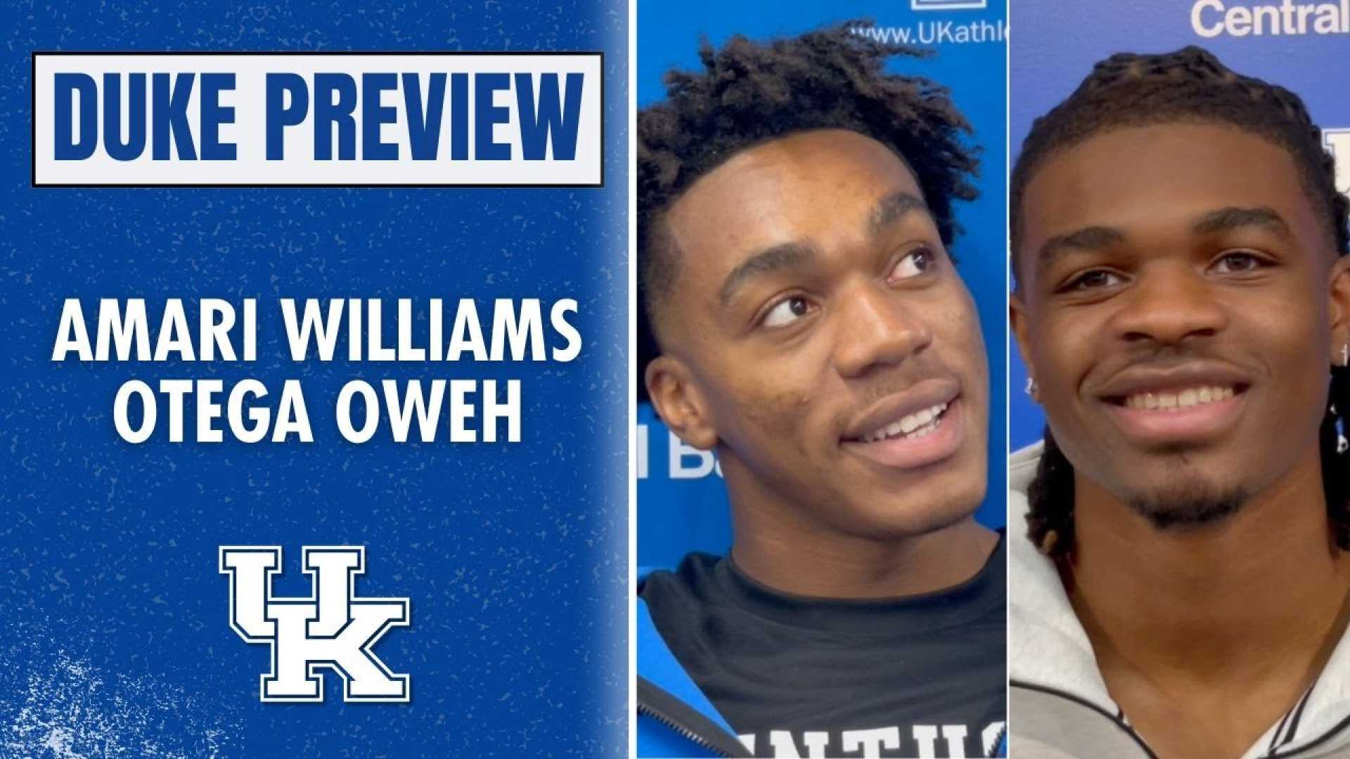 Amari Williams Kentucky Basketball Duke Matchup