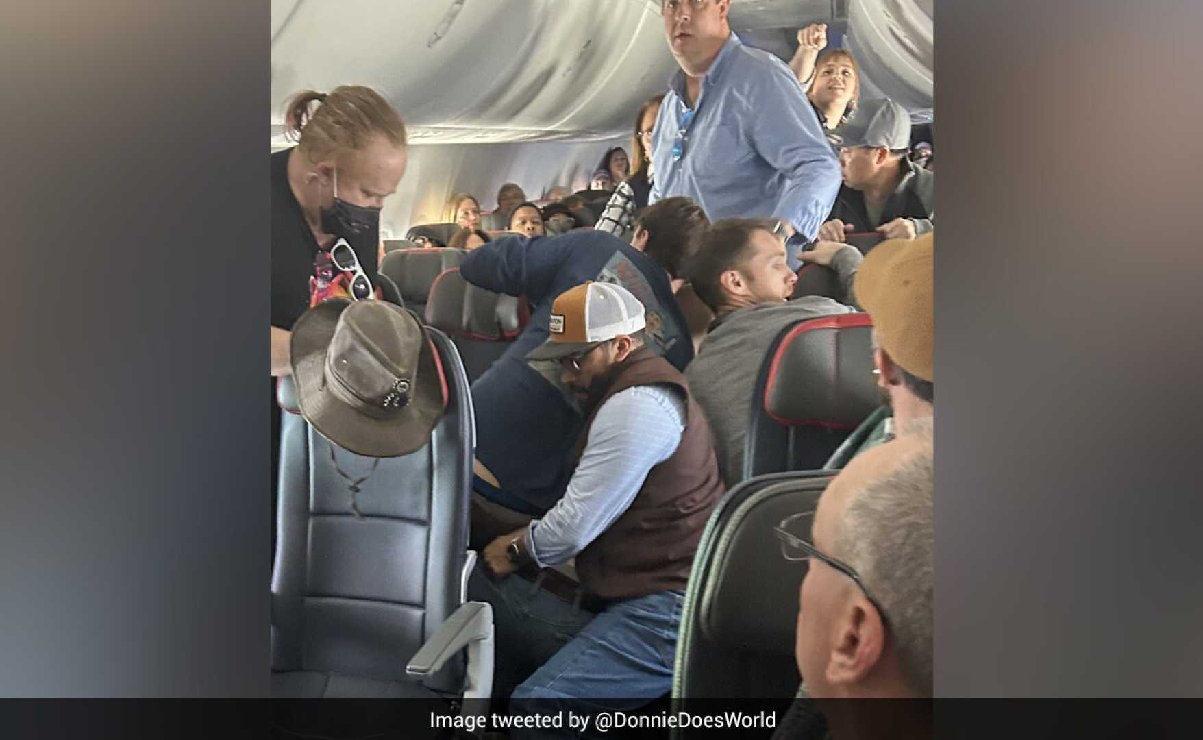 American Airlines Passenger Duct Taped Mid Flight