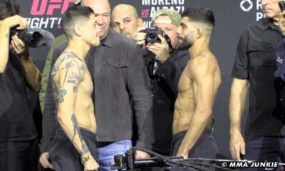 Amir Albazi Brandon Moreno Ufc Fight Night 246 Faceoff